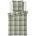 Produktbild: Fleuresse Bettwäsche Lech, Grün, Textil, Karo, 200x220 cm, pflegeleicht, angenehm wärmend, bügelleicht, schadstoffgeprüft, weiche und anschmiegsame Oberfläche, Schlaftextilien, Bettwäsche, Bettwäsche, Flanell-Bettwäsche