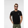 Produktbild: Alpha Industries Rundhalsshirt BASIC T SMALL LOGO Baumwolle, regular fit schwarz L (50/52)