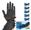 Produktbild: Franz Mensch Einweghandschuhe FRANZ MENSCH Hygostar Nitrilhandschuhe Safe Light, puderfrei, schwarz