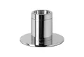 Produktbild: Fink Kerzenleuchter ENNO Leuchter - H. 5cm x D. 8cm - silber - Aluminium/Eisen/Stahl (Stabkerzenleuchter, Kandelaber - Armleuchter), Vernickelter Kerzenständer - Eleganter Kerzenhalter & Lichtträger