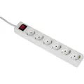 Produktbild: Hama 00108833 Steckdosenleiste mit Schalter 6fach Weiß Schutzkontakt 1 St.