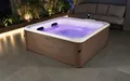 Produktbild: mSpa Whirlpool Oslo Amber AERO PLUS XXL 180 x 180 x 65 cm Ganzjährig Outdoor Pool, Stecksystem mit Einlageplane, inkl. LED, UVC+, WiFi, App-Steuerung, 6 Personen
