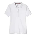 Produktbild: French Toast Polo para niña, Manga Corta Con Cuello Picot, Blanco, 14