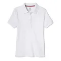 Produktbild: French Toast Mädchen Polo Shirt Kurzarm Picot Kragen Weiß Größe 14