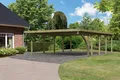 Produktbild: Karibu Doppelcarport »Classic 3 SET« PVC-Dach Variante B, mit einem Einfahrtsbogen, BxT: 563x777,5 cm, 206 cm Einfahrtshöhe, (Set), aus Masivholz