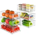 Produktbild: Kühlschrank Organizer Set - 6er Set 3 Größe Kühlschrank Organizer Küchen Orga...