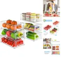 Produktbild: Küchen Organizer 6er Set – Transparente Aufbewahrungslösungen für Frische