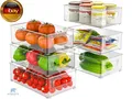 Produktbild: Kühlschrank Organizer Set - 6er Set (3 Größe) Kühlschrank Organizer, Küchen Orga