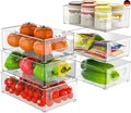 Produktbild: Kühlschrank Organizer Set - 6er Set (3 Größe) Kühlschrank Organizer, Küchen Orga