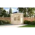 Produktbild: 5-eck Gartenhaus Modell Sunny-a Gerätehaus Aus Holz, Geräteschrank Mit 28 Mm Wandstärke, Gartenhaus Mit Montagematerial - Alpholz
