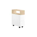 Produktbild: SoBuy Nachttisch mit 2 Schubladen Holzfarbe 50x20x61cm Minimalistisch