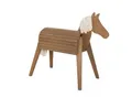 Produktbild: Voltigier- & Outdoor-Pferd, Massivholz teakfarben, Gartenpferd mit Ma¨hne & Schweif