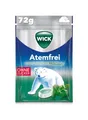 Produktbild: WICK Atemfrei Eukalyptus ohne Zucker – Wohltuendes Hustenbonbon mit Eukalyptusöl und Menthol für ein tiefes Atemerlebnis – 1er Pack (1 x 72 g)