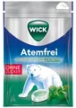 Produktbild: Wick Halsbonbons Atemfrei Menthol Eukalyptus ohne Zucker - Bonbons - 72 Gramm