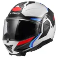 Produktbild: LS2 FF910 Advant II Triple White Blue Red Gr. XXL Klapphelm Flipback Helm