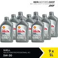Produktbild: Shell Helix HX8 Professional AG 5W-30 API SP Ford Motoröl 9x1 Liter = 9 Liter