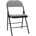 Produktbild: Mid.you Klappstuhl, Schwarz, Hellgrau, Metall, Textil, A-Form, 44x80x49 cm, klappbar, Esszimmer, Stühle, Klappstühle