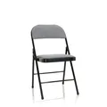 Produktbild: Klappstuhl Besucherstuhl Stuhl klappbar Küchenstuhl gepolstert Metall TUDELA