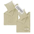 Produktbild: Esprit Home Premium Bettwäsche 135x200 Baumwolle 4teilig Beige - Bettwäsche-Sets 4tlg bestehend aus 2 Bettwäschebezügen 135x200cm - inkl. 2 Kopfkissenbezug 80x80cm - Öko-Tex Zertifiziert