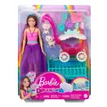 Produktbild: Barbie Skipper Puppe mit Lämmer-Fütterungsset & Wagen – HLC29