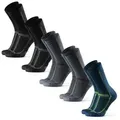 Produktbild: DANISH ENDURANCE Basicsocken Long Distance Crew (5-Paar) Wadenlange Sportsocken für Läufer, Anti-Blasen & Rutschfest bunt 43-47
