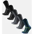 Produktbild: LONG DISTANCE RUNNING CREW SOCKEN - 5-Pack - Schwarz | Grau | Marine - 43-47