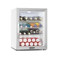Produktbild: Klarstein Mini Kühlschrank mit Glastür, Mini, für Zimmer, Getränkekühlschrank Klein mit Verstellbaren Ablagen, mit Wellenform-Racks, 60 Liter Kühlschrank Leise