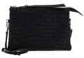 Produktbild: abro Leather Piuma Weaving Crossbody Bag Threefold Tasche Black / Nickel