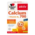 Produktbild: DOPPELHERZ Calcium 700+Vitamin D3 Tabletten 80 St.