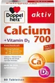 Produktbild: Doppelherz Calcium 700 + Vitamin D3 80 Stück