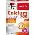 Produktbild: DOPPELHERZ Calcium 700+Vitamin D3 Tabletten, 80 St PZN 11346374