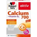 Produktbild: DOPPELHERZ Calcium 700+Vitamin D3 Tabletten 80 ST