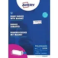 Produktbild: Avery Zweckform POL30MA02-20DR, Namensschilder, 70 x 30 mm, Anthrazit
