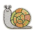 Produktbild: Bügelbild Applikation Aufnäher Patch Schnecke Pailletten 3,7 x 4,3 cm