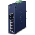 Produktbild: Planet 4+1 100FX Port Single mode Industrial Ethernet (5 Ports) (ISW-511TS15)