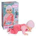 Produktbild: Baby Annabell Emily lauf mit Mir 43cm, Krabbel- und Lauflernpuppe mit Soundfunktion, rosa Strampler und Mütze, 710623 Zapf Creation