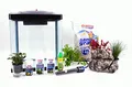 Produktbild: AquaOne HR-300 schwarz inklusive Dekoration Nano Aquarium Komplettaquarium Filteranlage Nanoaquarium Set Filter Beleuchtung