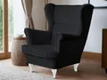 Produktbild: Beautysofa Sessel Moderner, bequemer, weicher, eleganter Sessel FELIX (Holzbeine, Farbe: Buche, Weiß oder Wenge – Ihre Wahl)