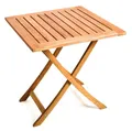 Produktbild: Merxx Gartentisch Klapptisch Holztisch eckig 70 x 70 x 74cm Eukalyptusholz geölt