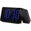 Produktbild: (blu-ray) 180-grad-projektor, Radio-projektionswecker, Elektronische Uhr Mit Led-anzeige, Digitaler Projektionswecker, Usb-stromversorgung