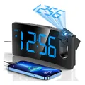 Produktbild: Projektionswecker 6,4x3,2cm Blaue Ziffer Blaue Projektion 3-Stufiger Dimmer