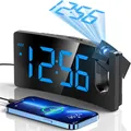 Produktbild: GOLOZA Projektionswecker Digitaluhr 180 Grad Projektor 3 Stufen Dimmer