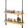 Produktbild: bremermann Teleskop-Regal,, Schwarz, Metall, 55x80x18.5 cm, Küchenzubehör, Vorratsbehälter, Gewürzgläser