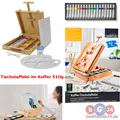 Produktbild: StaffeleiTischstaffelei im Koffer 51-tlg.  Acryl-Farben Zeichnen Künstler  NEU