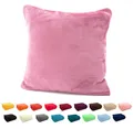 Produktbild: heimtexland ® Flanell Kuschel Kissen Super Soft Dekokissen Plüsch Typ380 Kissenhülle Woodrose 48x48 cm