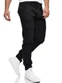 Produktbild: Indicode Herren Dennis Cargohose aus 98% Baumwolle mit 6 Taschen | Cargo Hose für Männer Black, XL