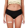 Produktbild: Taynie Periodenslip Basic extra stark - Periodenunterwäsche starke Blutung - Damen (1-St., 1er-Pack) Auslaufsichere Periodenunterwäsche / Periodenslip aus Bio Baumwolle schwarz 38/M
