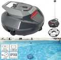 Produktbild: NEU Akku Poolreiniger Roboter kabellos 2 Bürsten für Pool Schwimmbecken Boden
