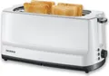 Produktbild: Severin Automatik-Langschlitztoaster AT 2234 grauweiß Toaster Toaster Langschlitz Toaster Schwarz Toaster Edelstahl Toaster Mit Brötchenaufsatz