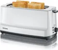 Produktbild: Severin Doppel-Langschlitztoaster Kunststoff 4 Scheiben Brötchenaufsatz 1400W